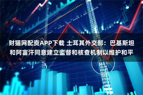 财猫网配资APP下载 土耳其外交部：巴基斯坦和阿富汗同意建立监督和核查机制以维护和平