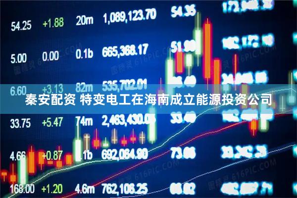 秦安配资 特变电工在海南成立能源投资公司