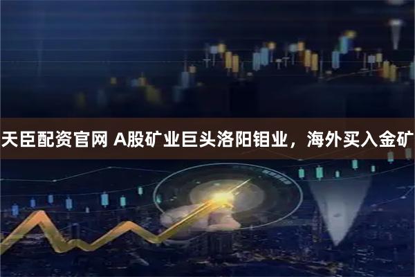 天臣配资官网 A股矿业巨头洛阳钼业，海外买入金矿
